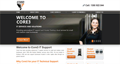 Desktop Screenshot of core3.com.au